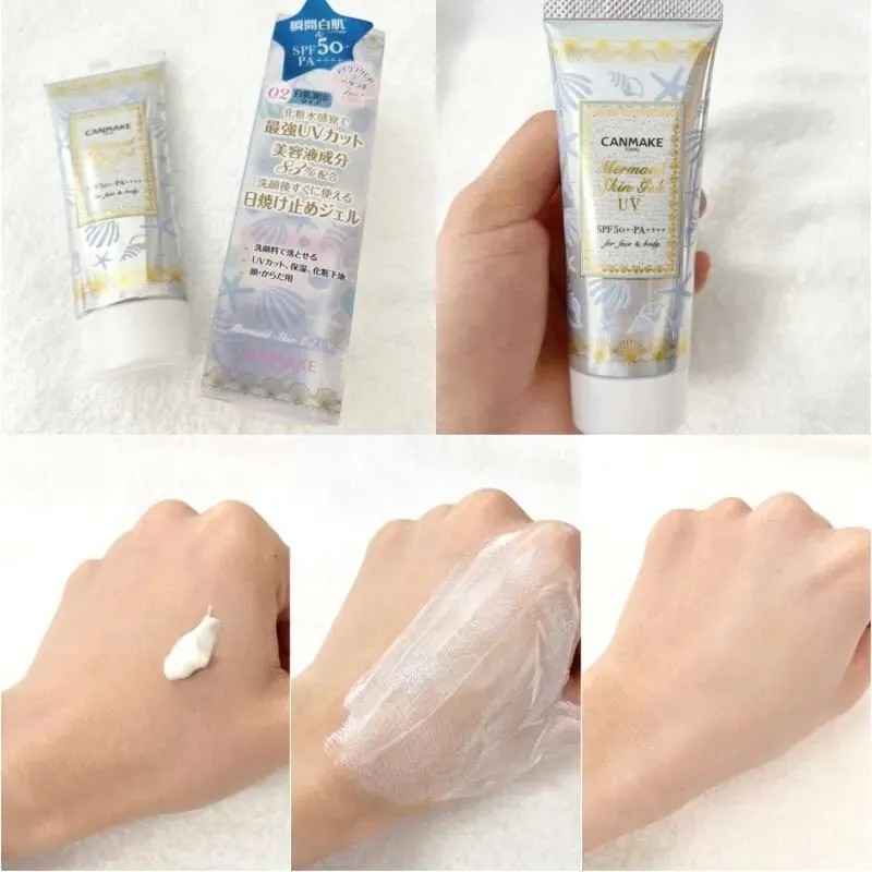 Bloqueador Canmake Mermaid Skin Gel Uv C02 White