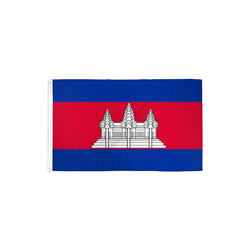 Cambodia Flag 3x5ft Poly - INTERNATIONAL FLAGS