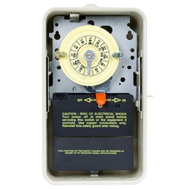 Intermatic T104R3 24-Hour 208-277V Mechanical Time Switch, DPST, Type 3R Metal Enclosure