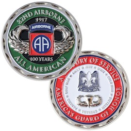 100 years 82nd Airborne Challenge Coin