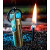 Jobon Waterproof match striker lighter key chain,Survival Tool Oil Flame