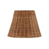 Aspen Creative 32985, Empire Natural Rattan Spider Shade, 6" Top