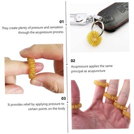 TOVINANNA Finger Massage Rings Set Acupressure Rings for Fidget Toys for Boys and Girls Adults Massaging Fingers Toy