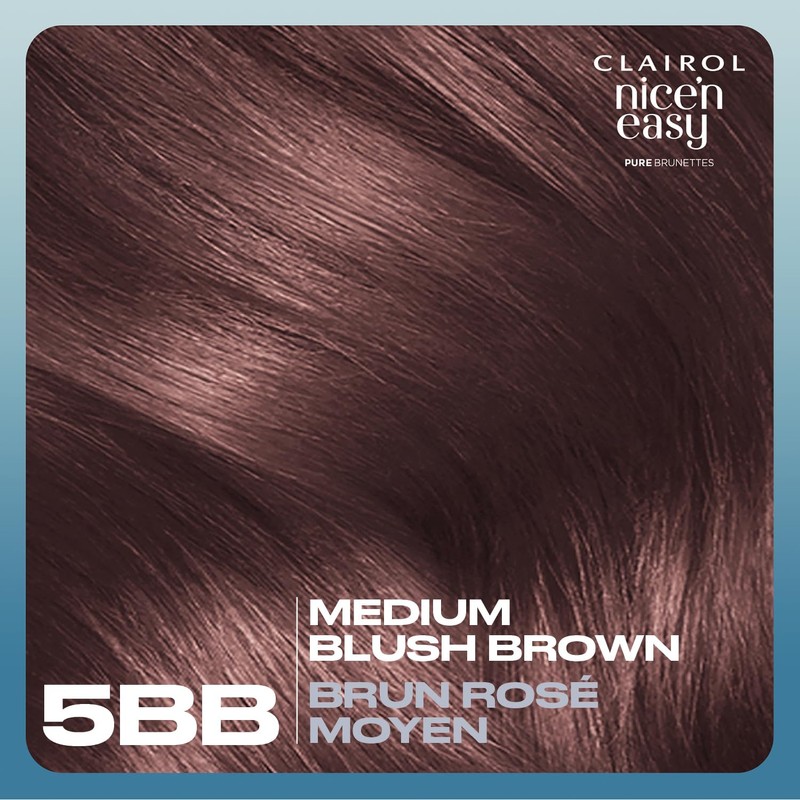 Clairol Nice'n Easy Pure Brunettes Permanent Hair Dye, 5BB Medium