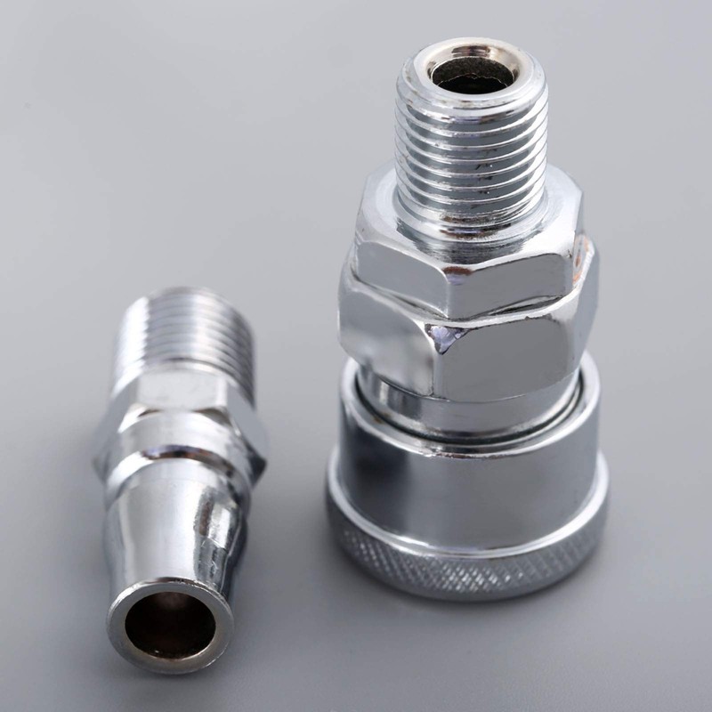 Air Line Hose Fittings 1/4" BSP Male Thread Quick Release