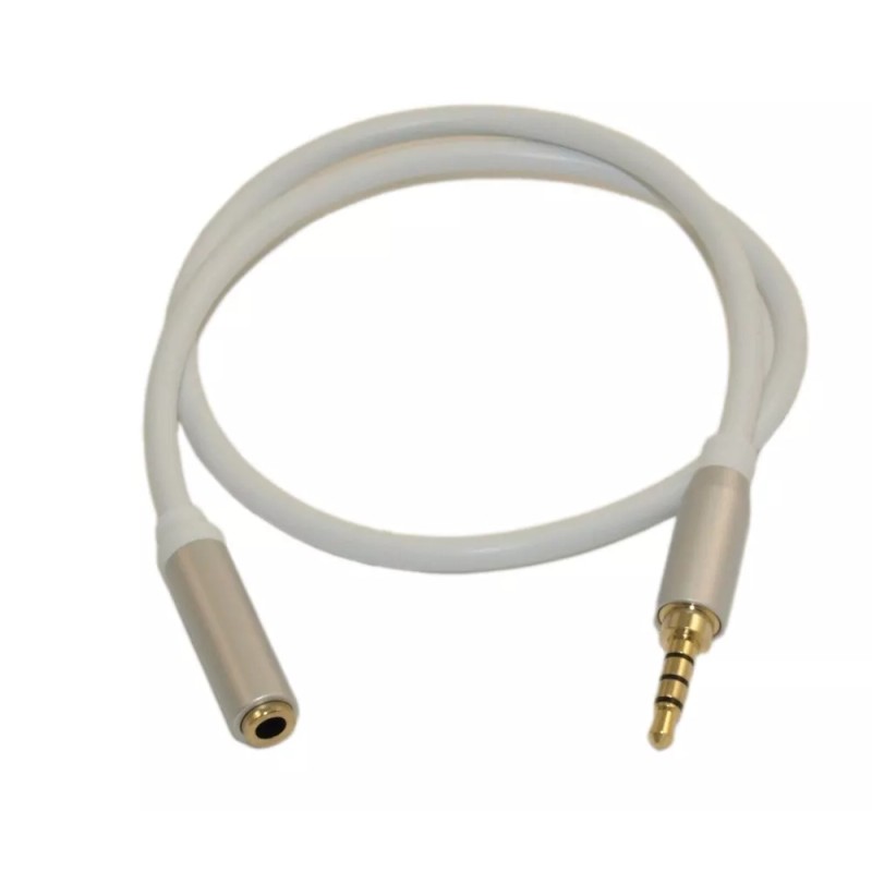 My Cable Mart 1.5ft Metal Shell 3.5mm 4 Conductor TRRS/3