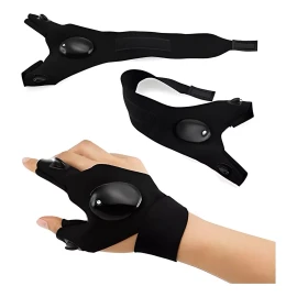 EGTMA Par De Guantes De 2 Dedos Con Luz Led Indumentaria