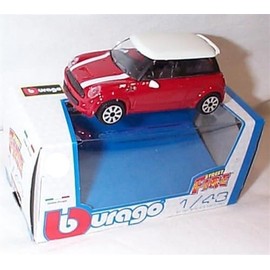 Corgi Burago Street fire MINI C00PER Red & White car 1:43 scale Diecast model