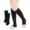 Nylon Compression Socks, Top Thread, 100% Cotton, Open Toe, Compression