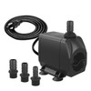 Knifel Submersible Pump 660GPH (2500L/H 45W) Ultra Quiet with Over
