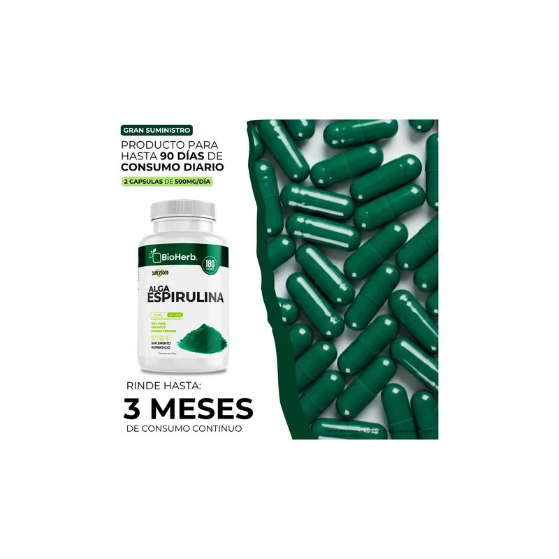 Alga Espirulina 100 Pura Rica En Nutrientes Y Antioxidantes