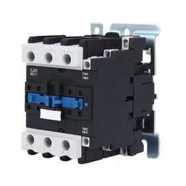 RIKOLOL 1PC Universal AC Contactor CJX2-6511 65A 220V Motor Contactor with 1 Normally Open and 1 Normally Closed Auxiliary Contact