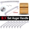 Reelva Pack of 8 Europe Style Square Clear Crystal Rhinestone