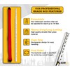AdirPro 16-Foot Fiberglass Grade Rod – 10ths, 4-Section Telescoping Rectangular