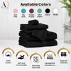 Ample Decor Wash Cloth Set of 5 100% Cotton -
