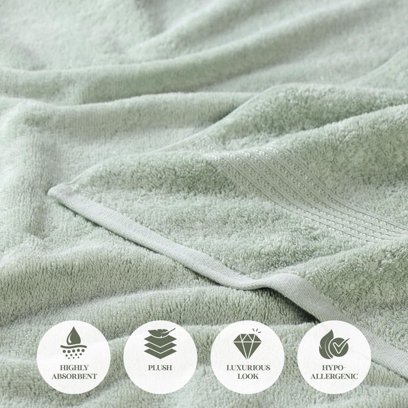 Superior Egyptian Cotton 6-Piece Towel Set, Bathroom Essentials, Towels For