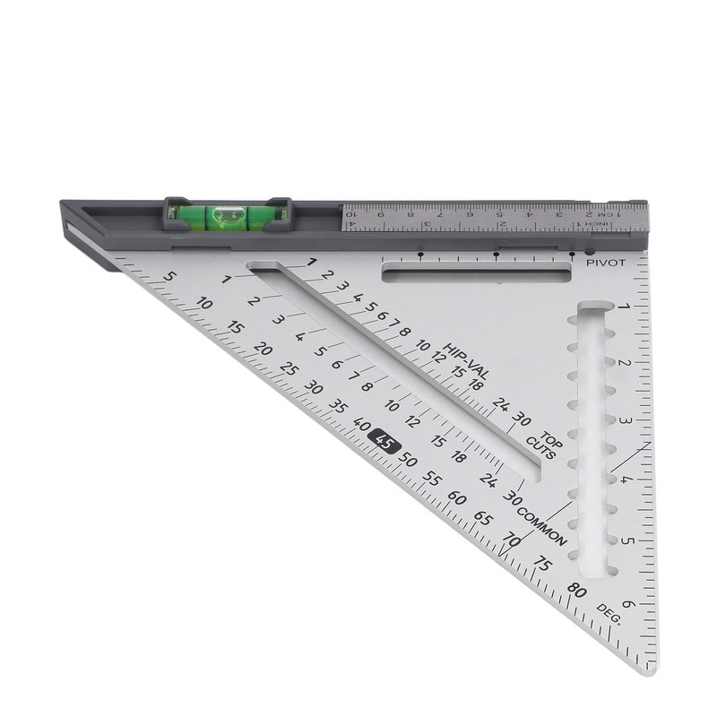 7 Inch Rafter Square with Level High Accuracy Aluminum Alloy