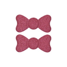 KAMIPITA (Value 2 Piece Set) Cute Hair Clips, Velcro Hair Pins, Red, Hair Clips, Mini, Glitter, Glitter, Hair Clips, For Kids, Glitter Hair Clips, Bangs Clips, Non-Tracing, Cute (Mini Ribbon Red 2P)