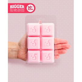 Shortie's Candle Company Sandalwood Rose Wax Melts Multi Pack - Formula 117-2 Highly Scented 3 Oz. Bars (6 Oz. Total) - Made with Natural Oils - Incense & Earth Air Freshener Cubes Collection