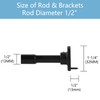 TYRON Mini Thin Closet Rod for Hanging Clothes, 1/2" Diameter,12