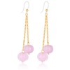Plastic Earrings, KMEOSCH Stylish and Hypoallergenic Pink Lily of the