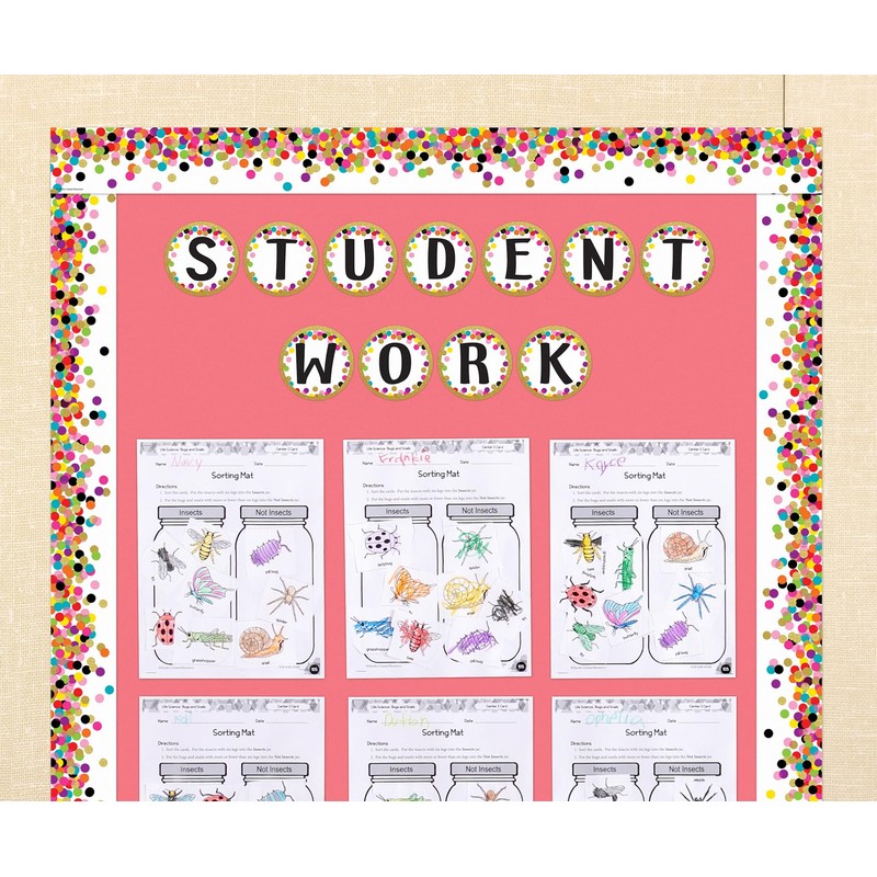 Confetti Circle Letters