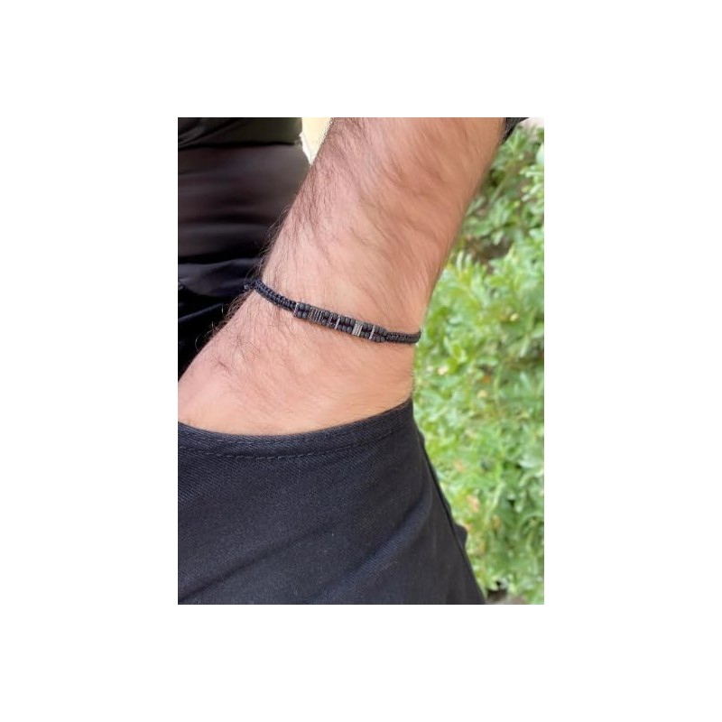 Live Gems | Custom Morse Code Mens Bracelet, Daddy Of