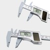 Solar Power Digital Caliper, 0-150mm / 0-6" Metric Inch Conversion