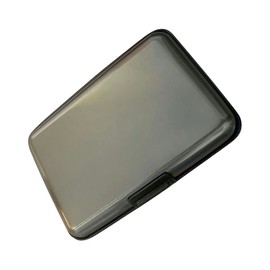Rohans Aluminium Credit Card Holder Wallet CASE Purse Metal Business Card Protector UK (Grey)