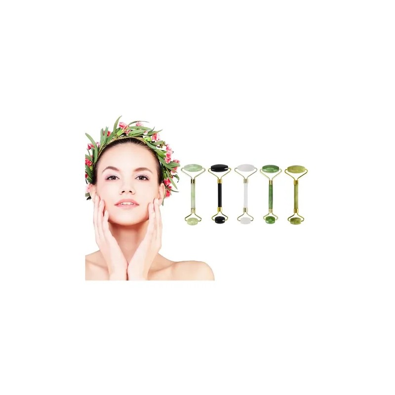 Rodillo Masaje Facial De Jade Roller Antienvejecimiento
