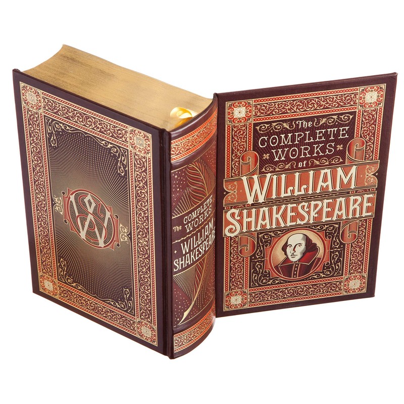 Shakespeare Book Safe - Leather-bound with Magnetic Closure