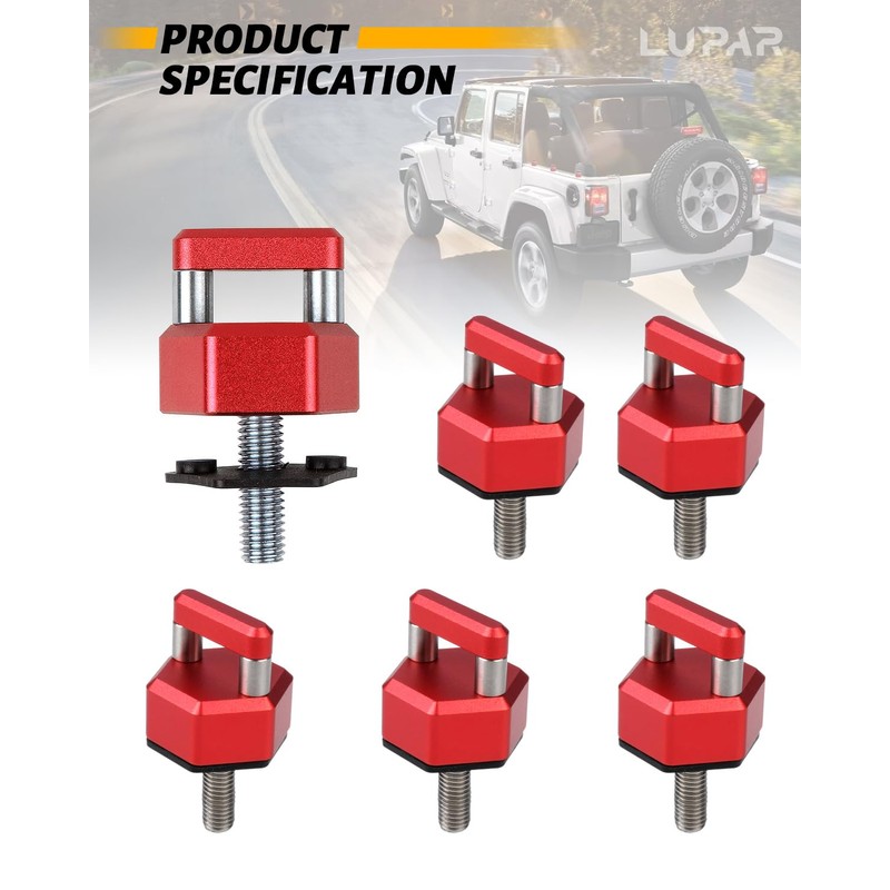 Lupar Quick Removal Thumb Screw with D Ring, Aluminum Alloy