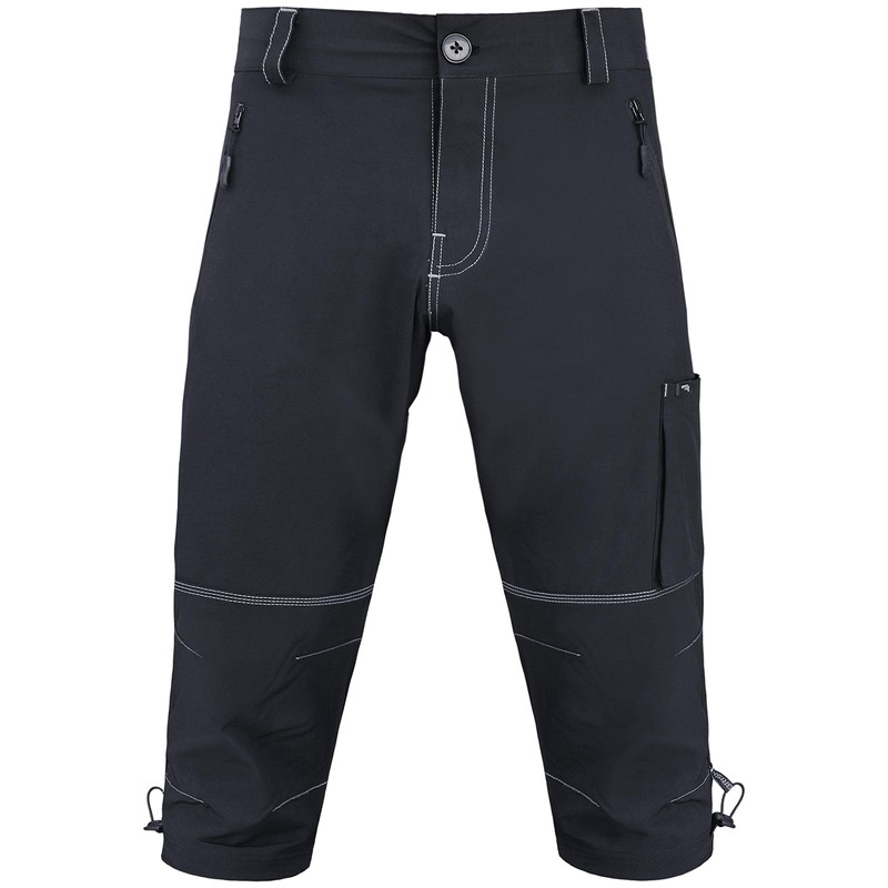 Brisk Bike 3/4 MTB Short Mountain Bike Cycling Short (Black,