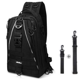 MoiShow Fishing Tackle Backpack Storage Bag, Ultralight Water-Resistant Outdoor Shoulder Backpack Fishing Tackle Box Bag with Rod Holder