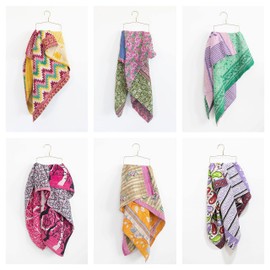 Royal Craft Kantha Baby Blanket - 50X60, Multi Color, Baby Size 50X60 (127X152 CM), RCKQB0103