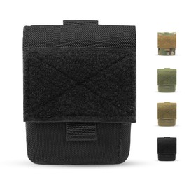 Waist Bag, Black Nylon EDC Pouch Pocket Organizer, Small Universal Outdoor Waist Bag for Small Tools Hiking Sports Cycling Jogging