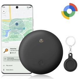 [2025 Android Tag] Bluetooth Tracker for Android Phones. Google Certified Item Locator, Smart Tracking Tag for Google Find My Device App. Finder for Keys, Luggage, Suitcase, Backpack and More-1 Pack