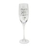 70th Birthday Stars Champagne Flute Glass Gift
