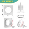 VIWINVELA Dryer Vent Hose Connector Kit - Dryer Vent Wall