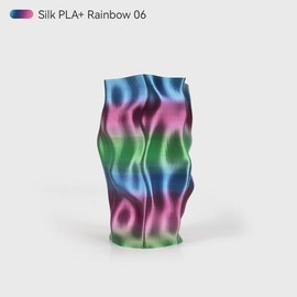 SUNLU PLA Rainbow Filament Silk PLA+ Rainbow Filament 3D Printer Filament Multicolor 3D Printer Filament for Easter, Christmas & Small Business (Smooth Color Change 8m/Color, 1kg 330m:_Silk PLA+ Rainbow 06