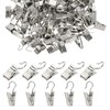 PATIKIL 100 Pcs String Light Hanging Clips, Silver Small Curtain