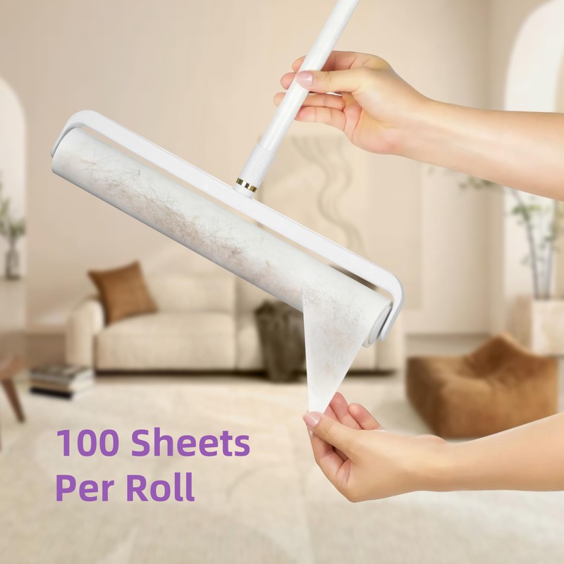 14.17" Extra-Wide Lint Roller Kit with 5 Refills & Dust