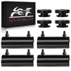 VPZMT Rubber Mounts Support Cushion Hard Saddle Bags for Harley