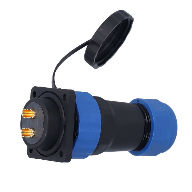Waterproof Connector Square 4 Holes IP68 Aviation Power Socket 380V