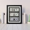 Tabletop Photo Frame, Dollar Bill Frame, Multiple Dollar Bills for