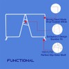 ziroland Wire Shelf Dividers - White Closet Organization & Storage
