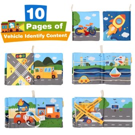 Richgv Baby Spielzeug Busy Book 6-12-24 Monate,Vorschulische Lernfähigkeiten Fühlbuch,Stoffbuch Baby Spielzeug ab 6 Monate,Quiet Book Baby 1 Jahre Geschenk für Kleinkinder Jungen Mädchen