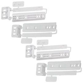 Zanussi Genuine ZGC42 ZI310DIS ZI7120F Fridge Freezer Door Mounting Brackets Plastic Slide Fixing Kit (4 Pack)