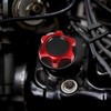 Edinstry Red Aluminum Alloy Gas Engine Oil Filler Cap Plug