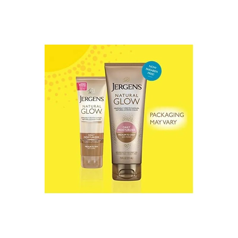 Loción Bronceadora Sin Sol Jergens Natural Glow, Autobroncea